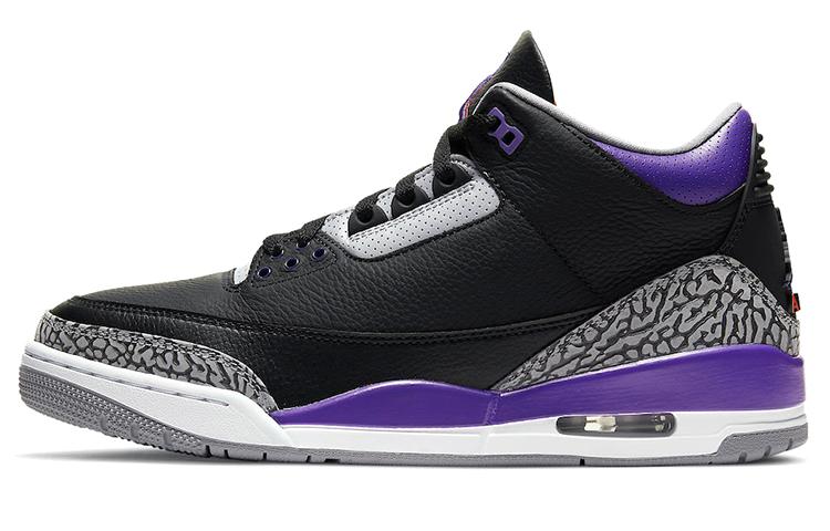 JORDAN 3 Retro Black Court Purple