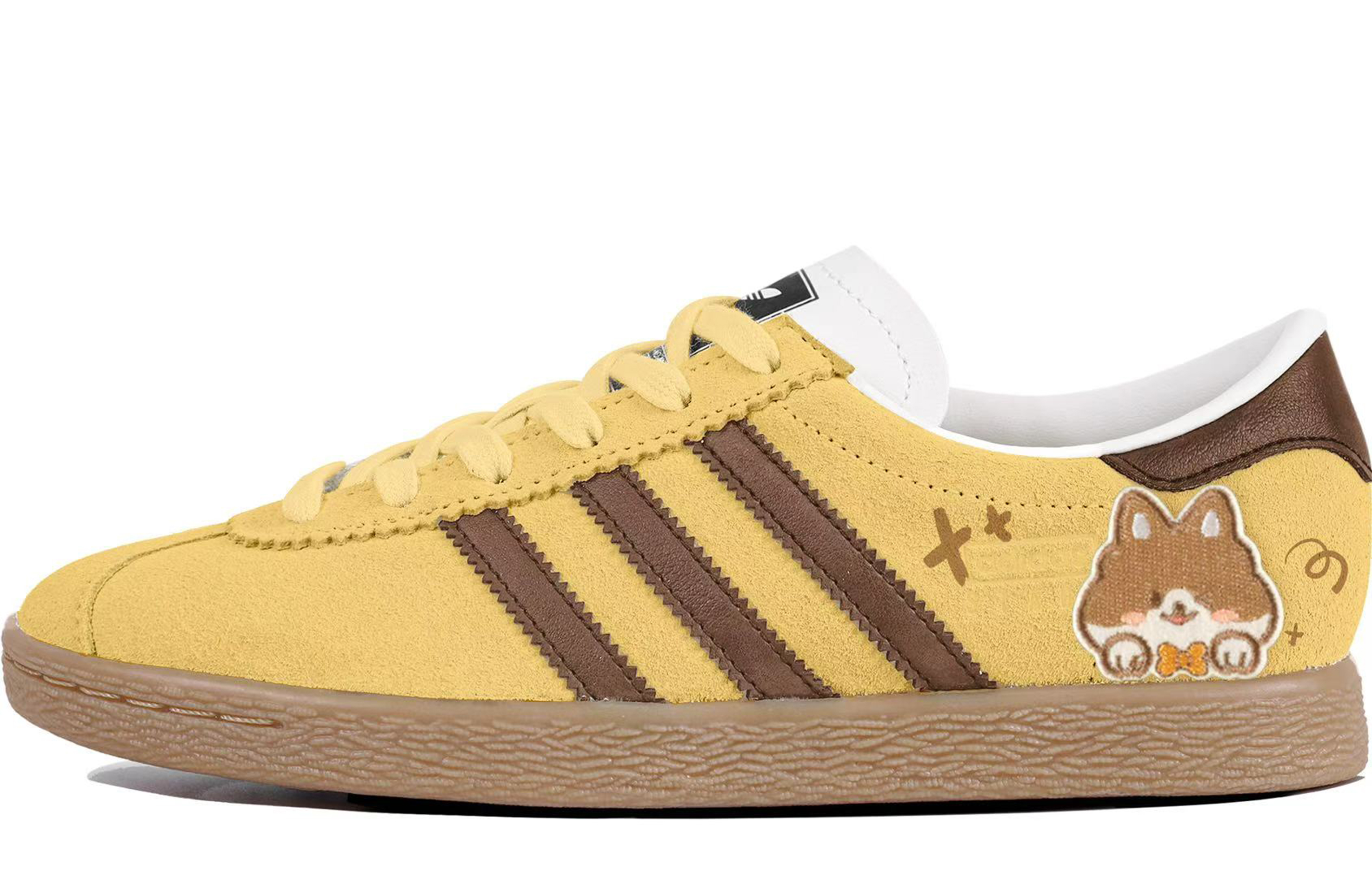 Adidas Originals Stadt Maillard Style Shiba Inu Abrasion Resistant Low top German Army Trainers Unisex Brown Yellow