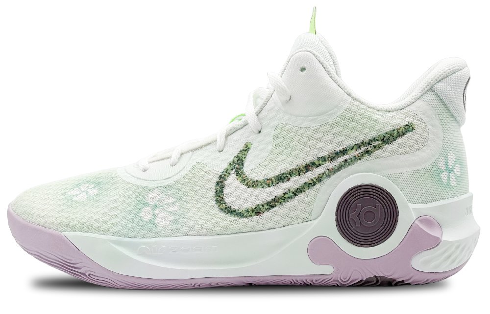 Nike KD Trey 5 IX Shock Absorbers Slip Resistant Abrasion Resistant Mid Top Basketball Shoes Unisex Green
