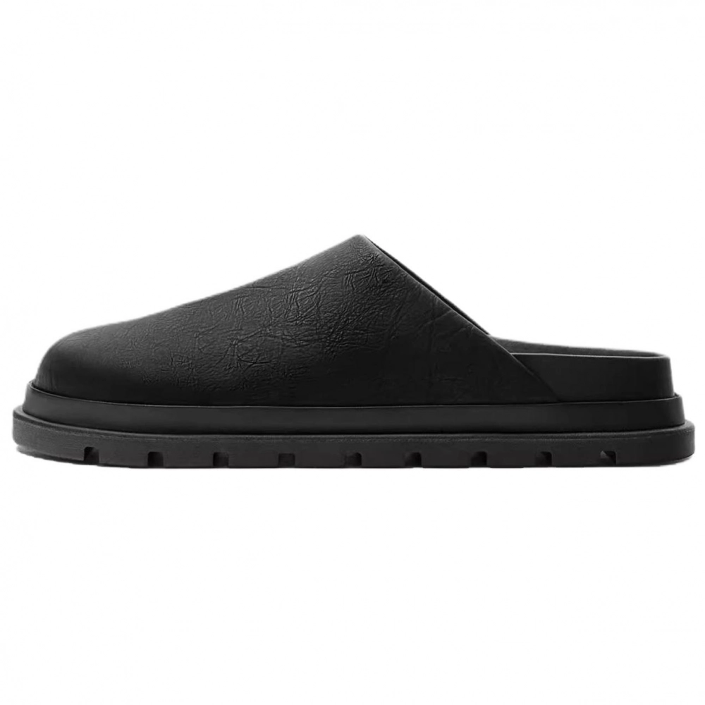 ZARA Abrasion Resistant Closed Toe Slippers Men's Black