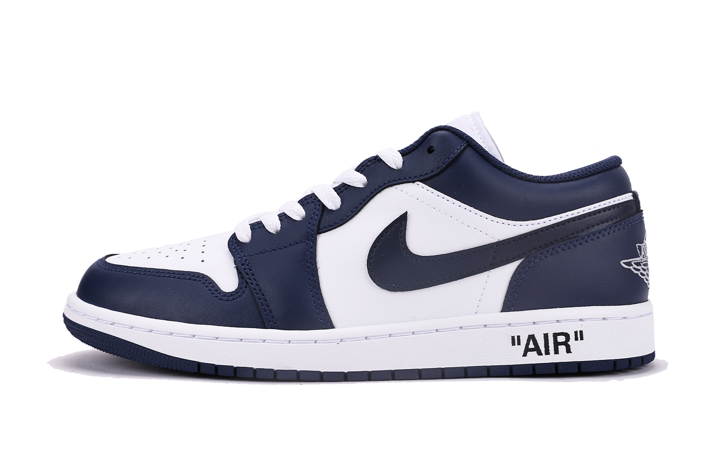 Jordan Air Jordan 1 Low-Top Vintage Basketball Shoes GS White Blue купить в интернет-магазине Yoocart с быстрой доставкой по России.