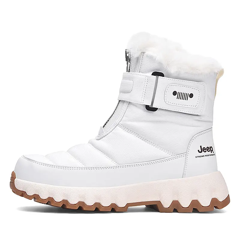 Jeep Crew Snow Boots Unisex White
