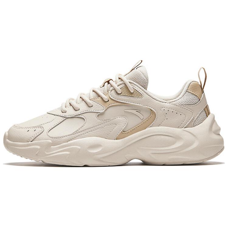 Anta Anti-Slip Wear-Resistant Low-Top Casual Shoes Men's Beige Brown
