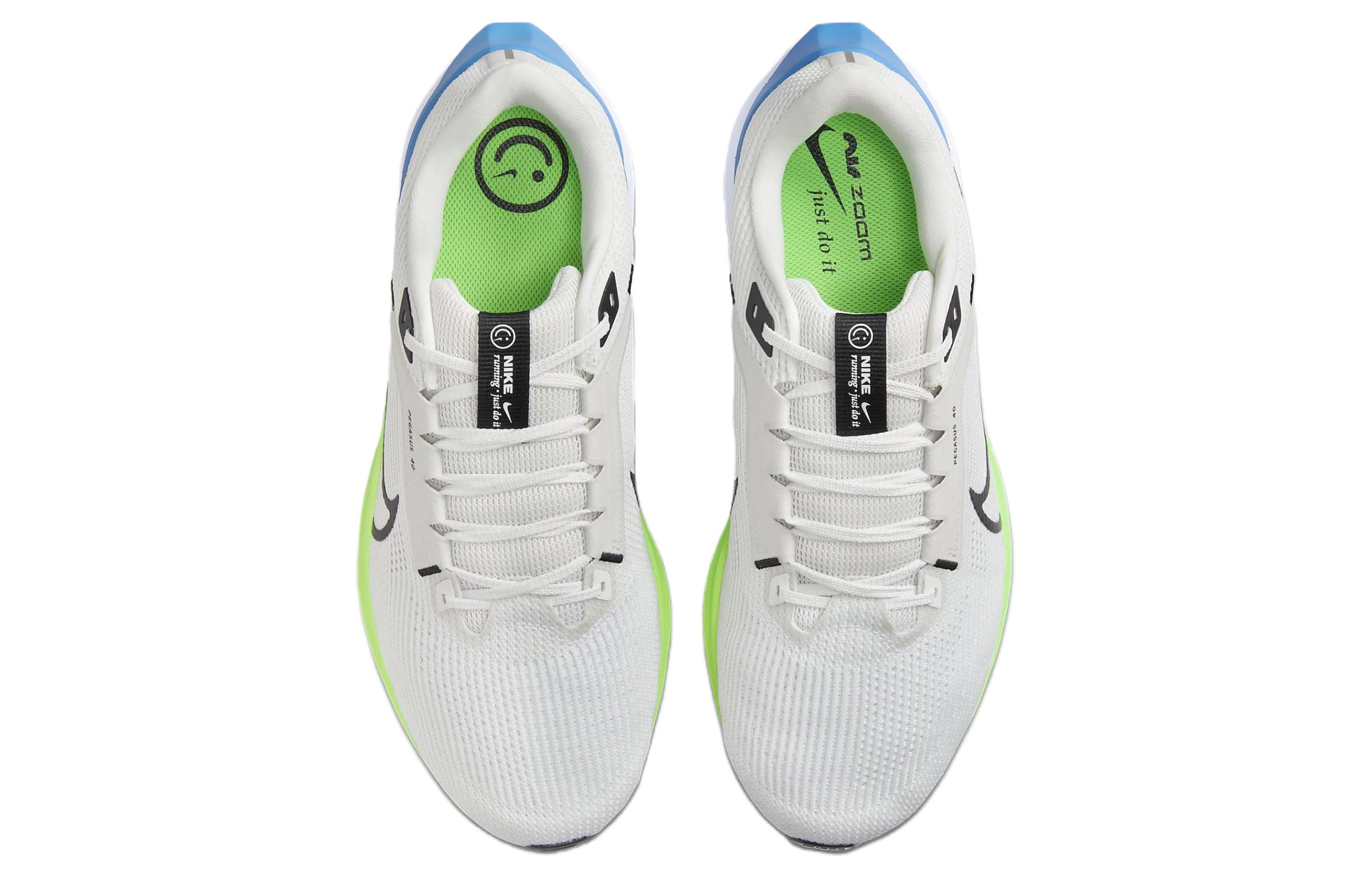 Nike Air Zoom Pegasus 40 Extra Wide 'Platinum Tint Green Strike' купить в интернет-магазине Yoocart с быстрой доставкой по России.