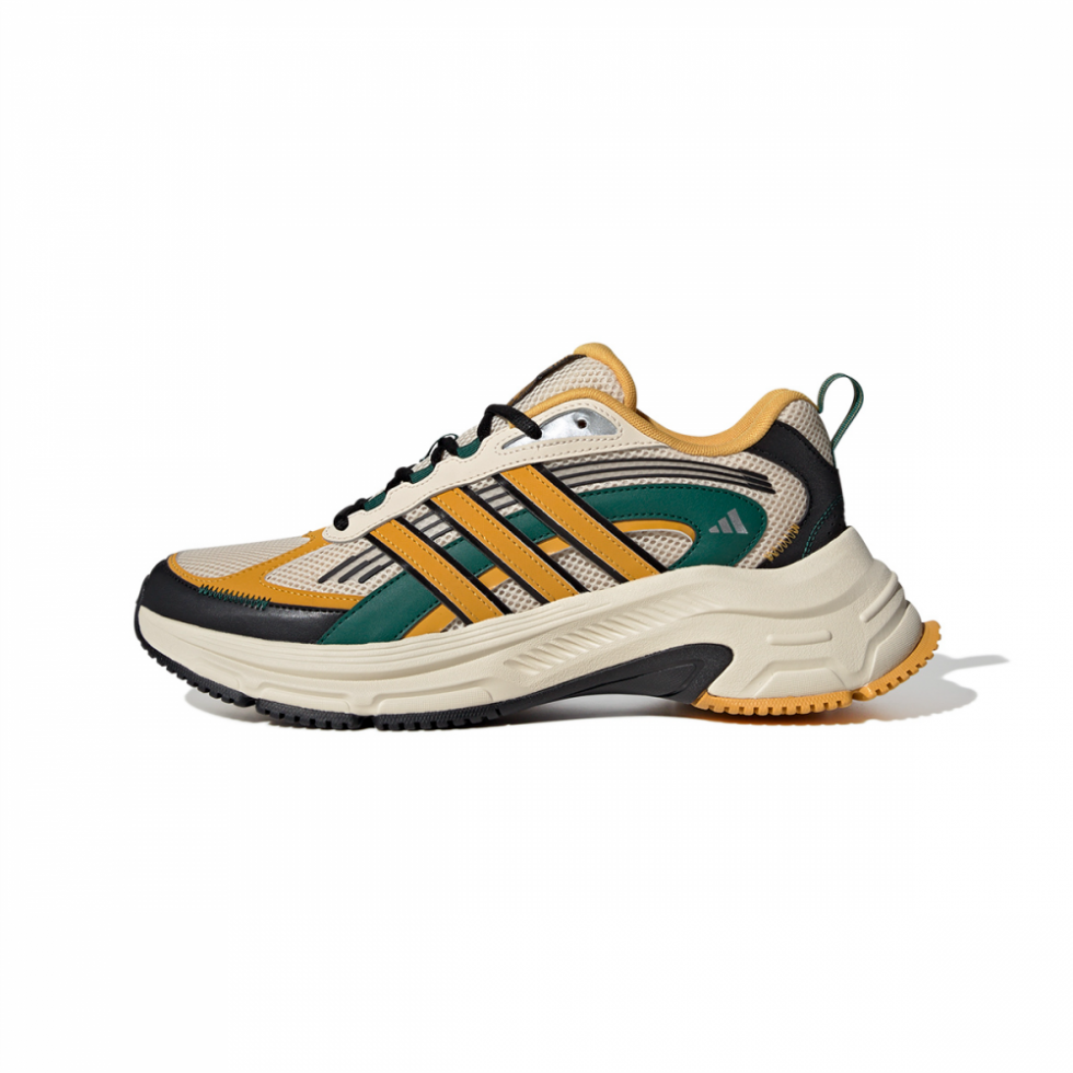 Adidas Anti-Slip Wear-Resistant Low-Top Casual Running Shoes Unisex Brown Yellow Green
