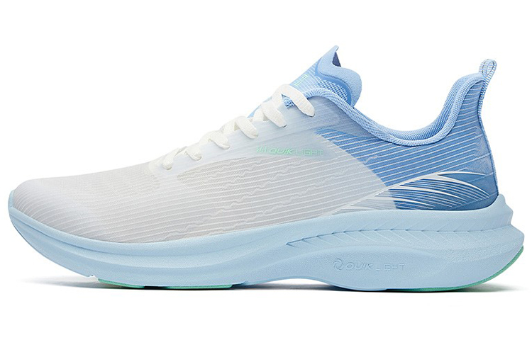 361° FlyFish 2 Anti-Slip Wear-Resistant Low-Top Running Shoes White Blue