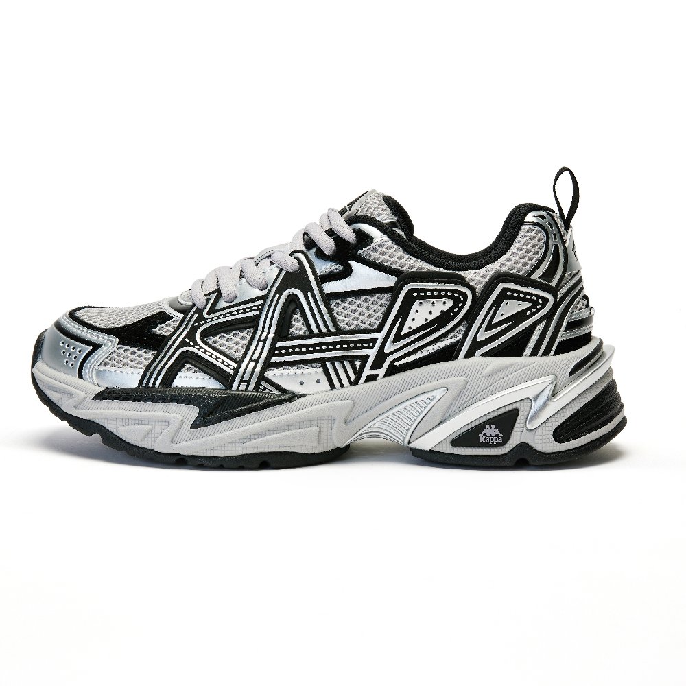 Kappa Cushioning Breathable Lightweight Mid-Top Running Shoes Unisex Gray