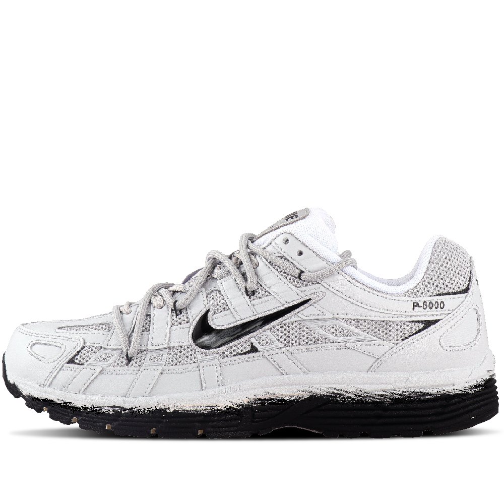 Nike P 6000 Cushioning And Breathable Low Top Running Shoes Unisex Gray