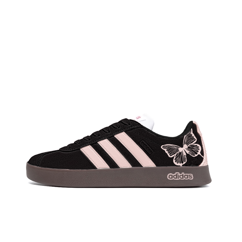 Adidas Neo Vl Court She Is An Outsider, Amber. Slip Resistant Low Top Skateboard Shoes Unisex Black