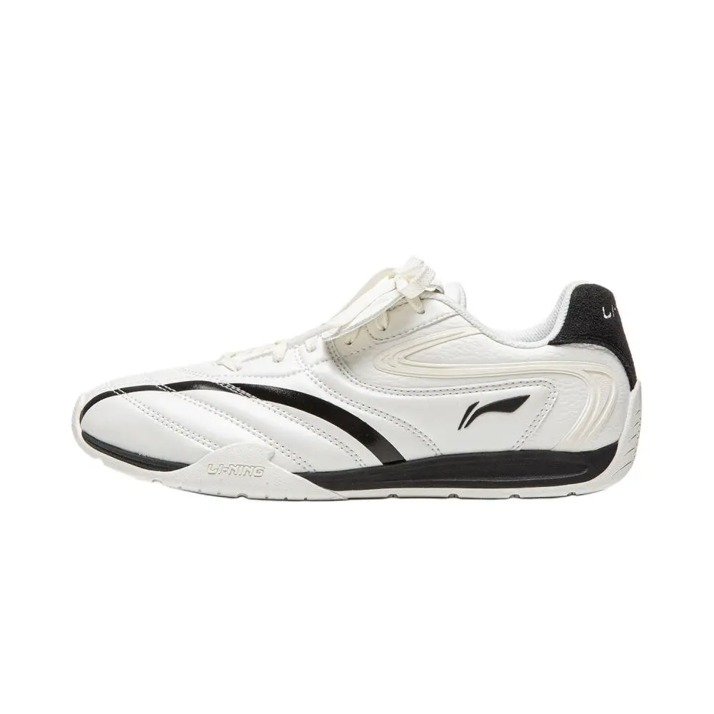 LiNing Film Pulse Slip Resistant, Abrasion Resistant, Lightweight Low top Casual Shoes Women's Mist White