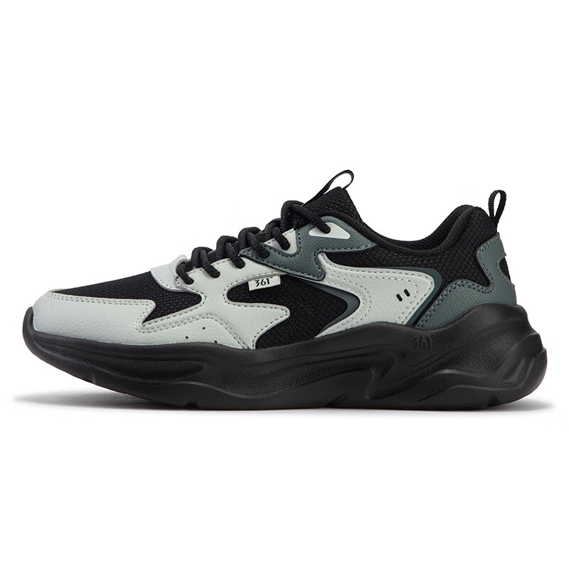 361° Durable Breathable Low-Top Casual Shoes Women's Black Gray