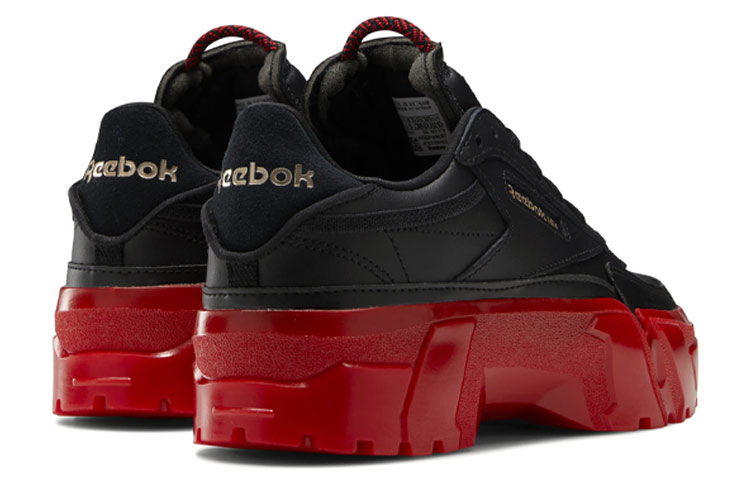 Reebok Club C Cardi B Black Red Women's