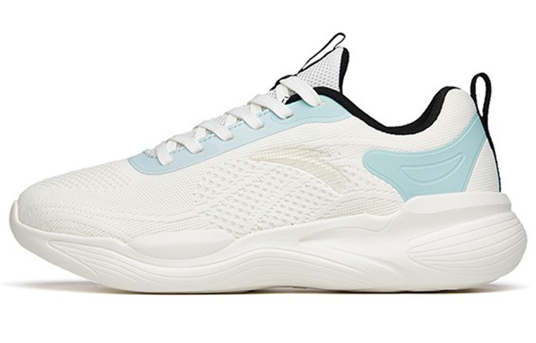 Anta Cushioning Anti-Slip Wear-Resistant Breathability Low-Top Training Shoes Men's White Blue