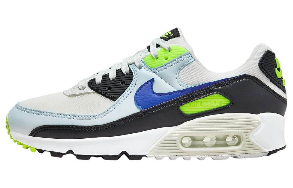Nike Air Max 90 White Blue Tint Volt Women's