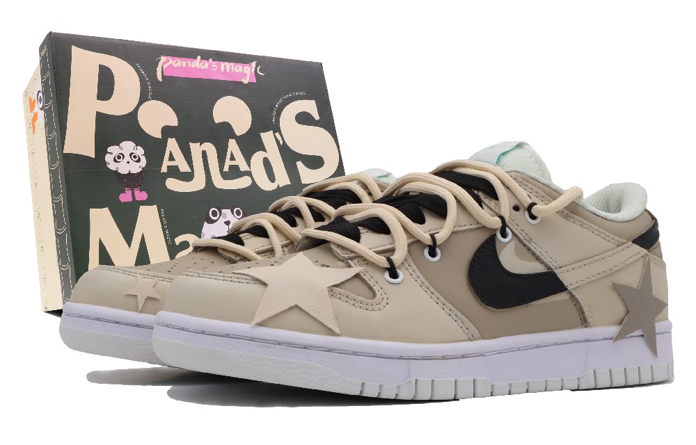 Nike Dunk Low Retro Low-Top Skateboard Shoes Men's Light Coffee