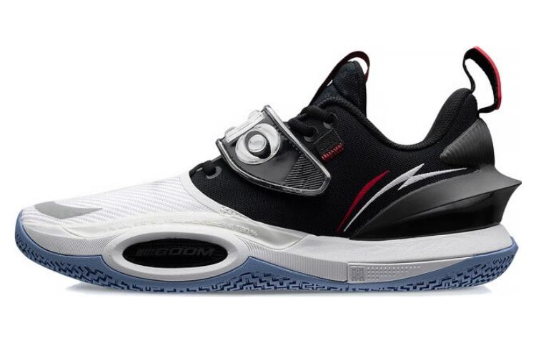 LiNing All City 10 V2 ' Announcement ' Durable Breathable Low-Top Performance Basketball Shoes White Black