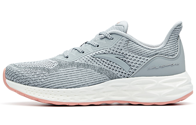 ANTA Running Shoes Women's Low-Top Mist Gray/Dark Gray/Ivory White