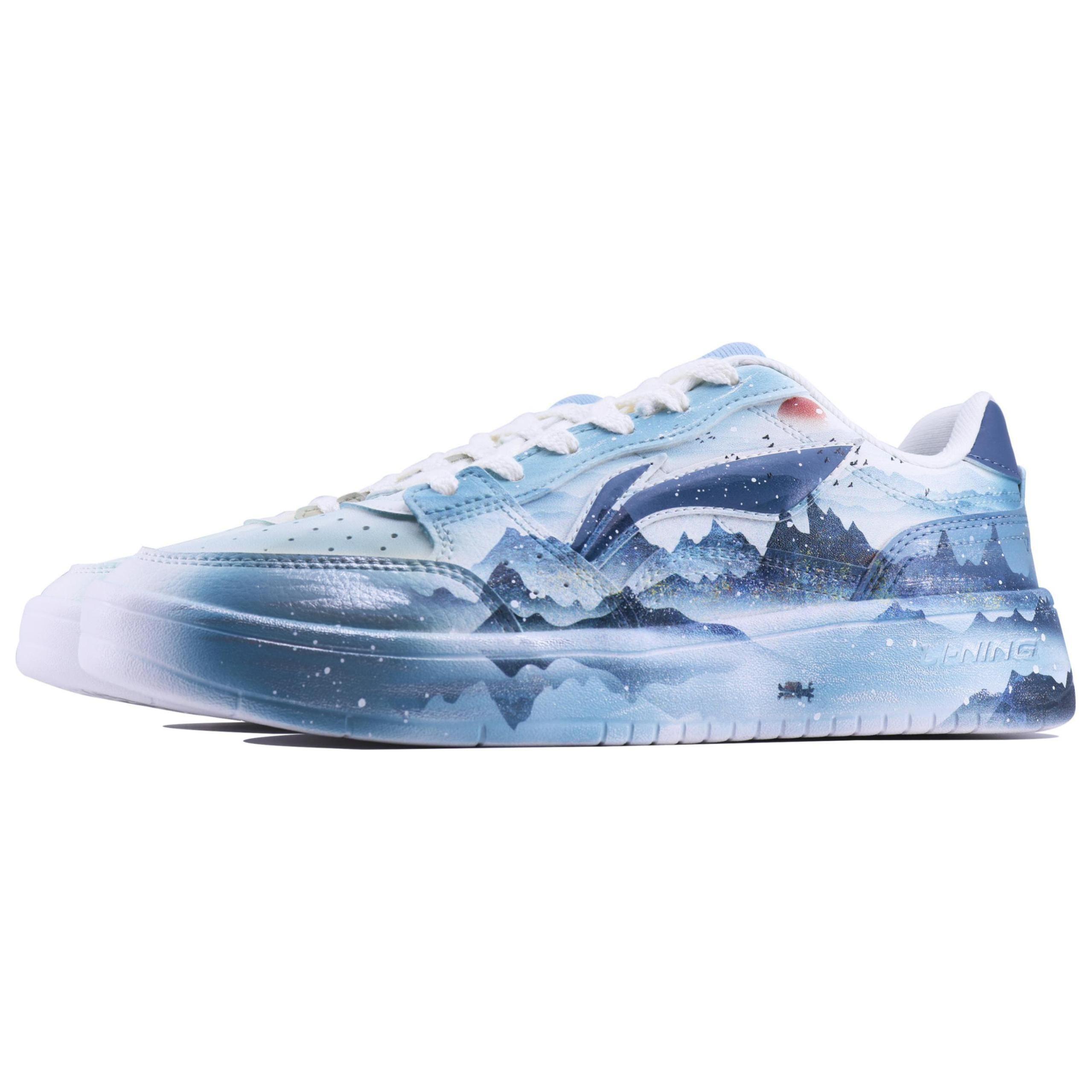LiNing Acer Truncatum Slip-Resistant Cushioning Abrasion-Resistant Low-Top Skateboard Shoes Men's Peacock Blue купить в интернет-магазине Yoocart с быстрой доставкой по России.