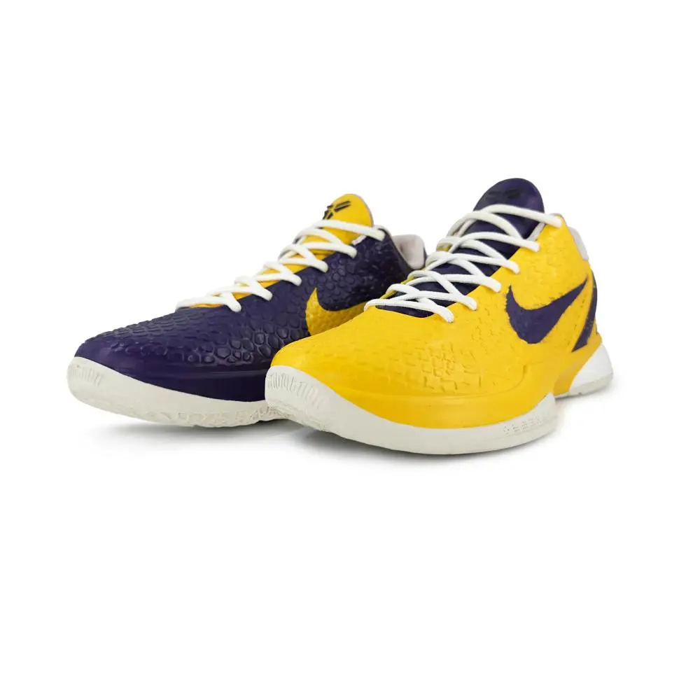 Nike Zoom Kobe 6 'All Star 2.0' All Star 2.0 Cushioning, Wear Resistant Low top Basketball Shoes Men's Yellow Purple