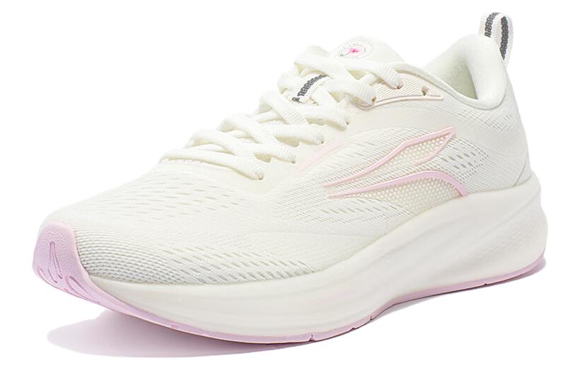 361° Slip Resistant Low Top Casual Running Shoes Women's White Pink