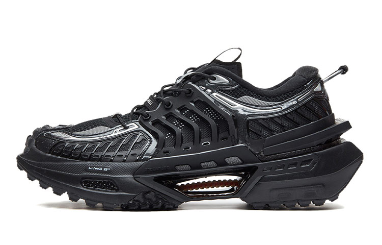 LiNing Xuankong Cushioning Anti-Slip And Wear-Resistant Coverage Support Low-Top Sports Casual Shoes Women's Black