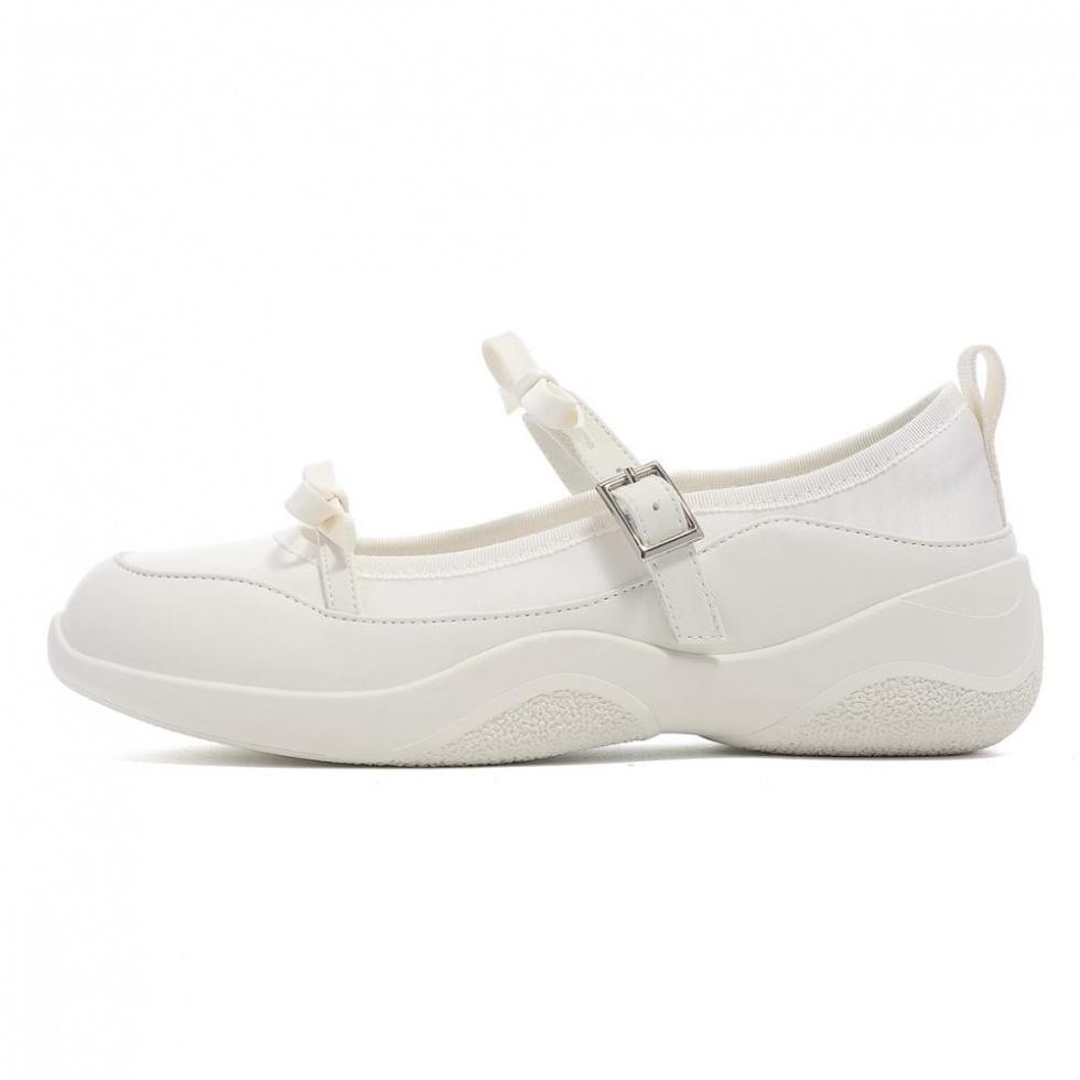 EBLAN Platform Mary Jane Shoes Women's Beige