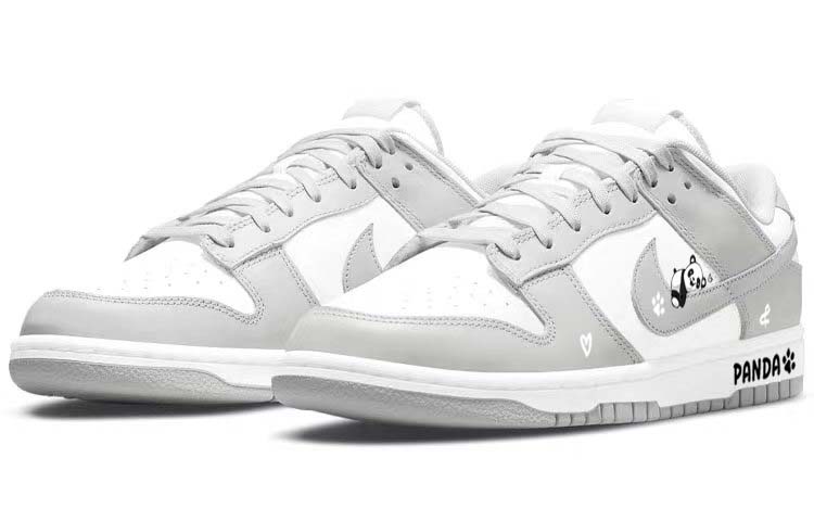 Nike Dunk Low Chinese Style Languid Giant Panda Vintage Slip-Resistant Low-Top Skateboard Shoes Men's Gray White купить в интернет-магазине Yoocart с быстрой доставкой по России.