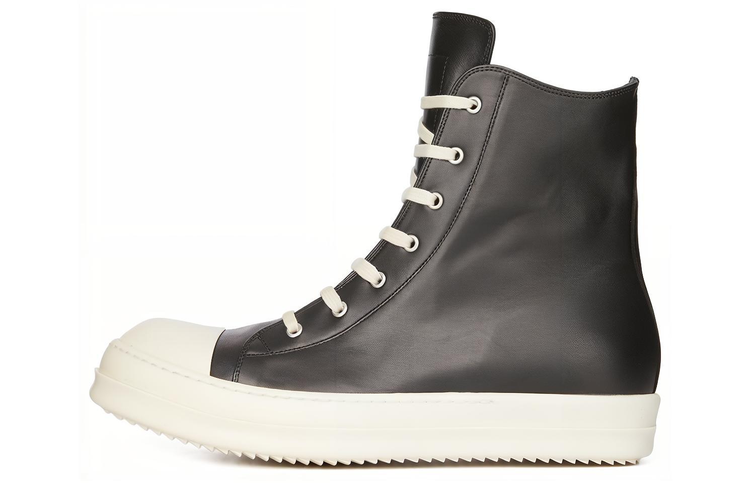 RICK OWENS Lido High Sneaks Black Milk