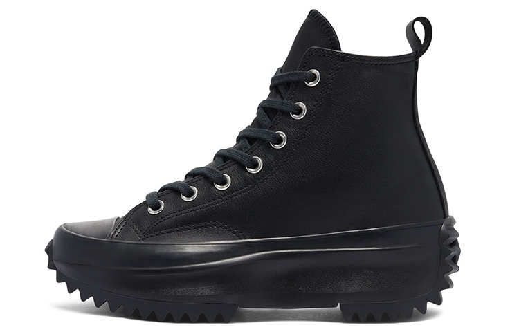 Converse Run Star Hike Hi Triple Black Leather