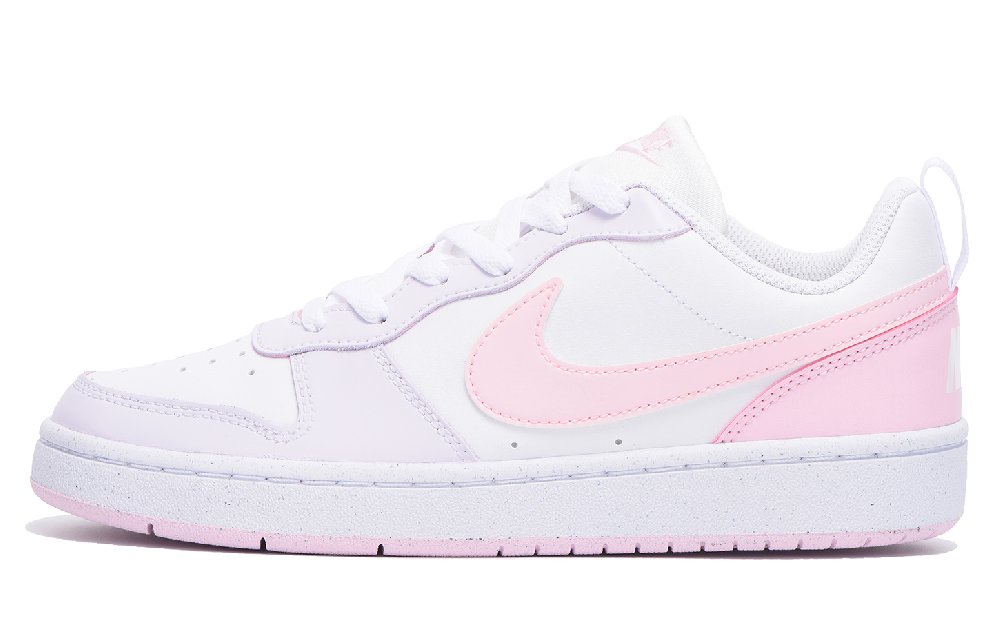 Nike Court Borough Skateboard Shoes Women's Low-Top White Pink