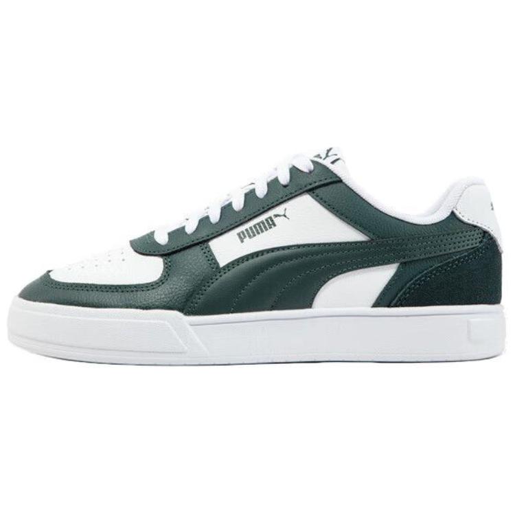 PUMA Caven Low Top Skateboard Shoes Unisex White Green