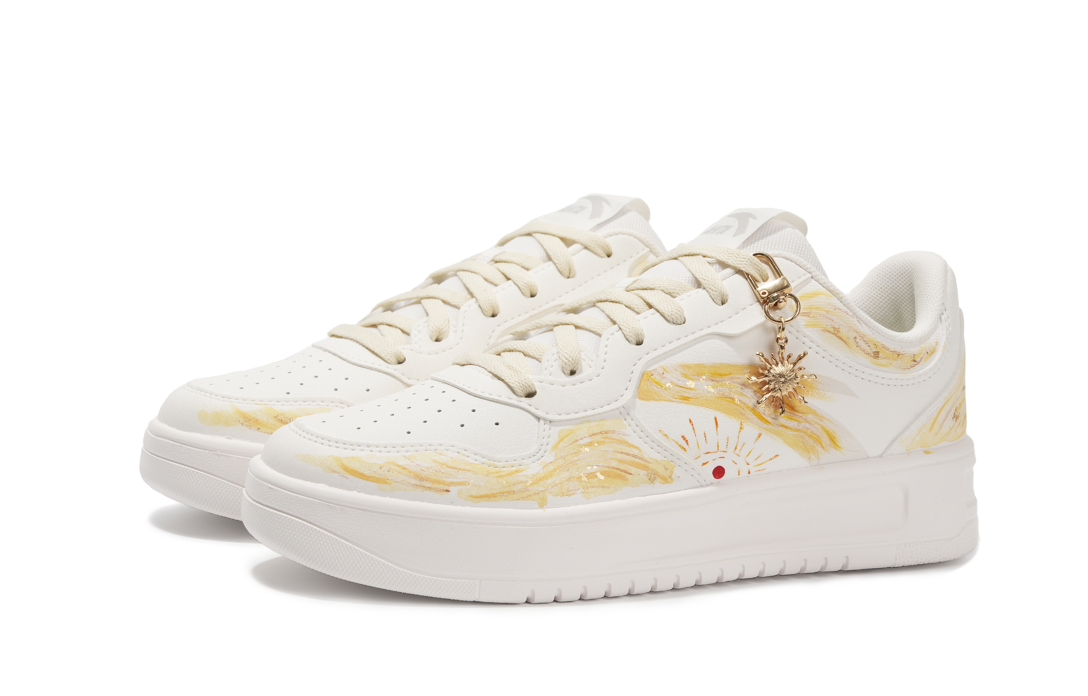 Anta Relaxed Cushioning, Wear Resistant Low Top Skateboard Shoes Men's Gold купить в интернет-магазине Yoocart с быстрой доставкой по России.