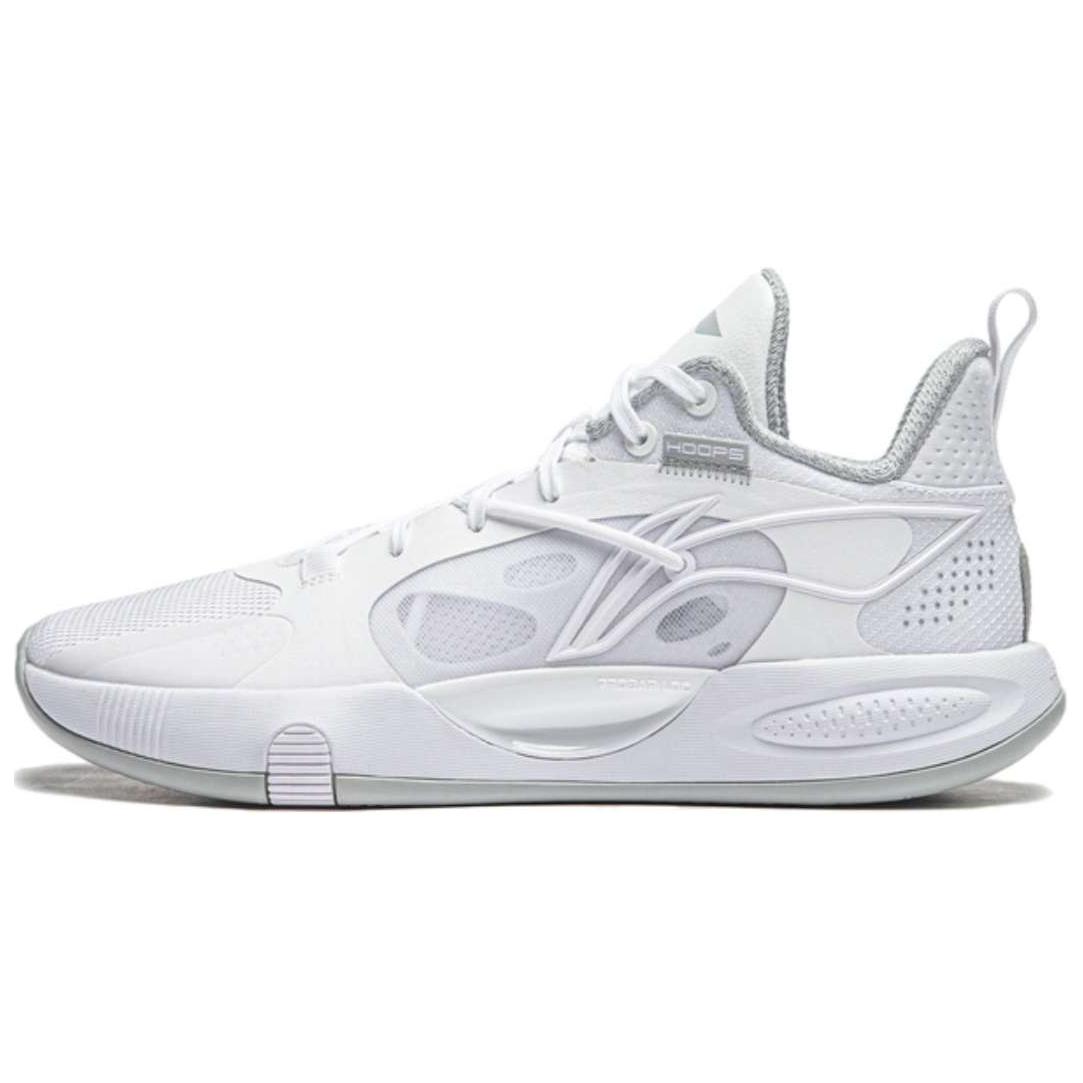 LiNing Cushioning, Wear Resistant Low top Basketball Shoes Men's White