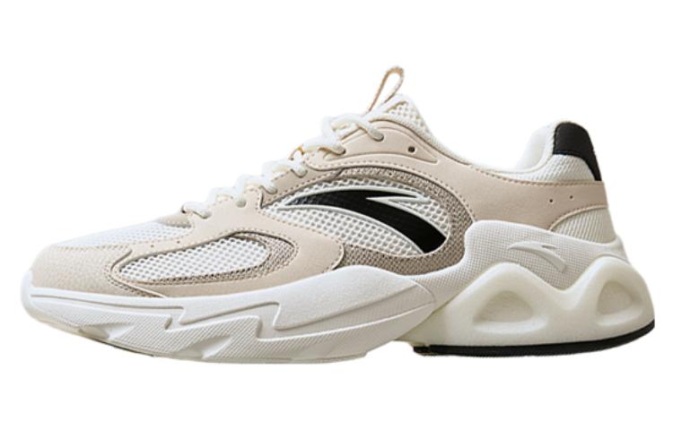 Anta Millennium 2.0 Anti-Slip Wear-Resistant Low-Top Casual Shoes Men's White Beige Black