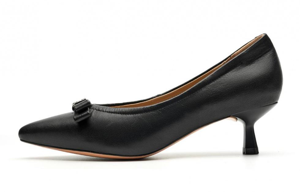 EBLAN Slim Heel High Heels 4.5cm Women's Black
