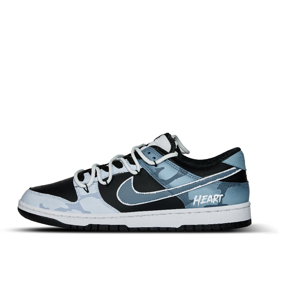 Nike Dunk Deep Sea Enigma Abrasion Resistant Low top Skateboard Shoes Unisex Gray Blue
