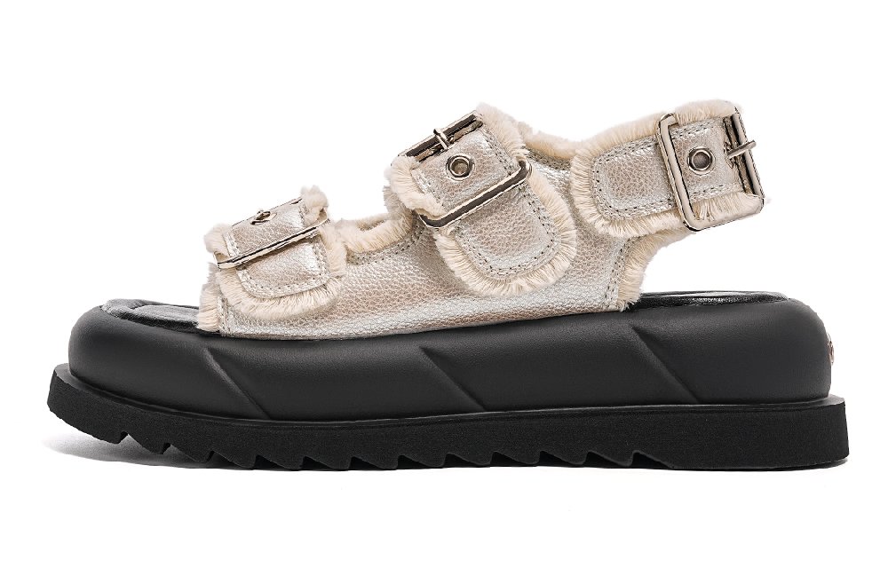 EBLAN Strap Sandals Women's Silver