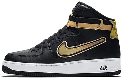 Nike Air Force 1 High Nba Black Metallic Gold