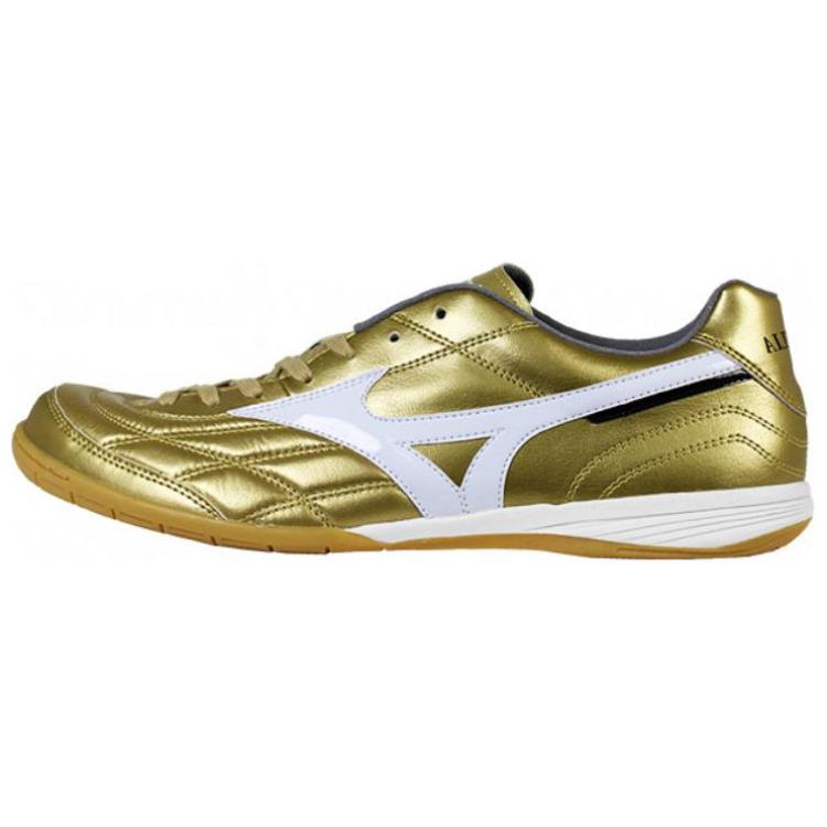 Mizuno Morelia IC/IN Anti-Slip Wear-Resistant Soccer Shoes Men's Gold