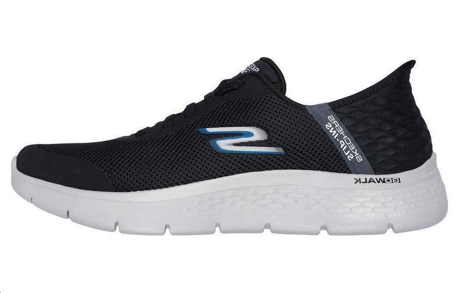 Skechers Go Walk Fle Lightweight Walking Shoes Men's Black Gray