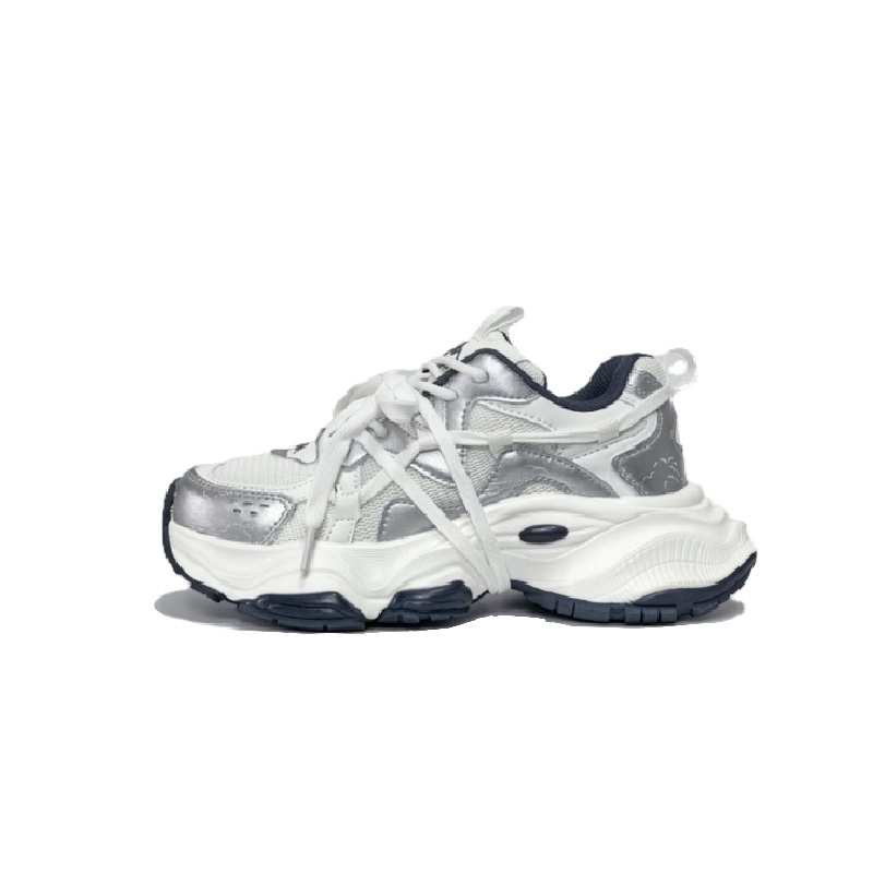 Kappa Chunky Sneakers Women's Low-Top White/Silver
