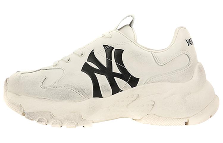 MLB Big Ball Chunky LA Dodgers Los Angeles Dodgers Anti-Slip Wear-Resistant Low-Top Chunky Sneakers Unisex Beige