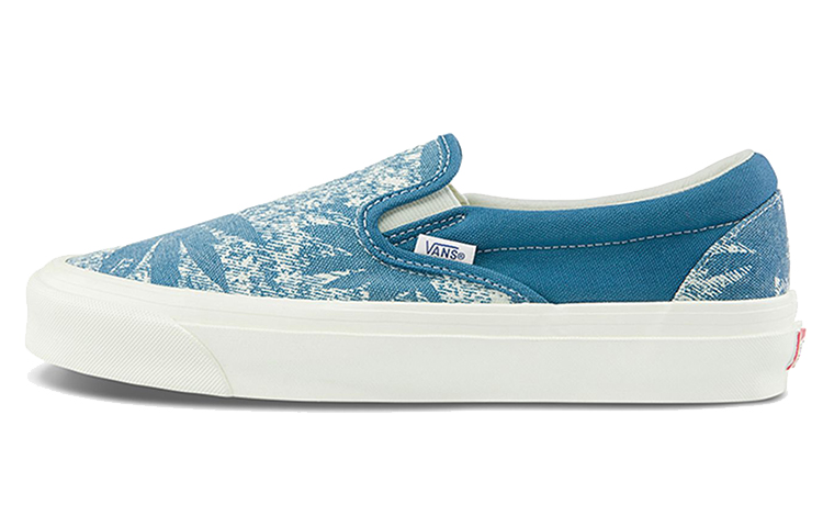 Vans Og Classic Slip On Lx 'Palm Acid Wash Summer Leaf Navy'