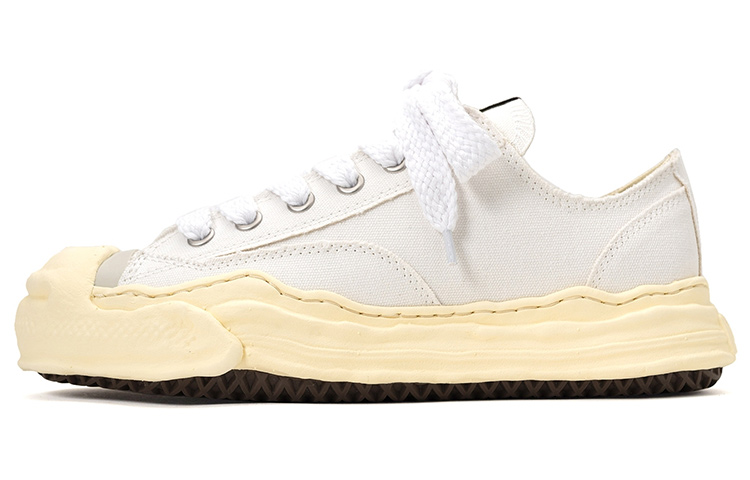 MIHARA YASUHIRO Hank Vintage Sole Canvas Low White
