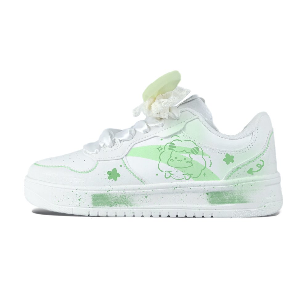 Anta Relaxed Anti Slip Wear Resistant Low Top Skateboard Shoes Unisex Green