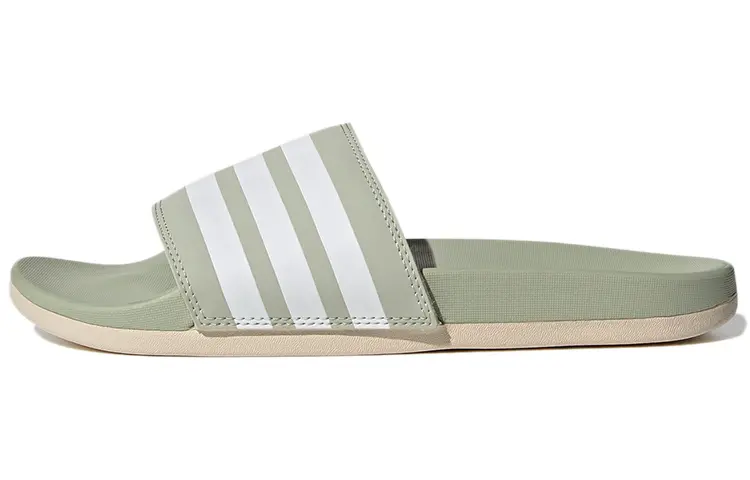 Adidas Adilette Comfort Slides 'Halo Green Ivory' Women's