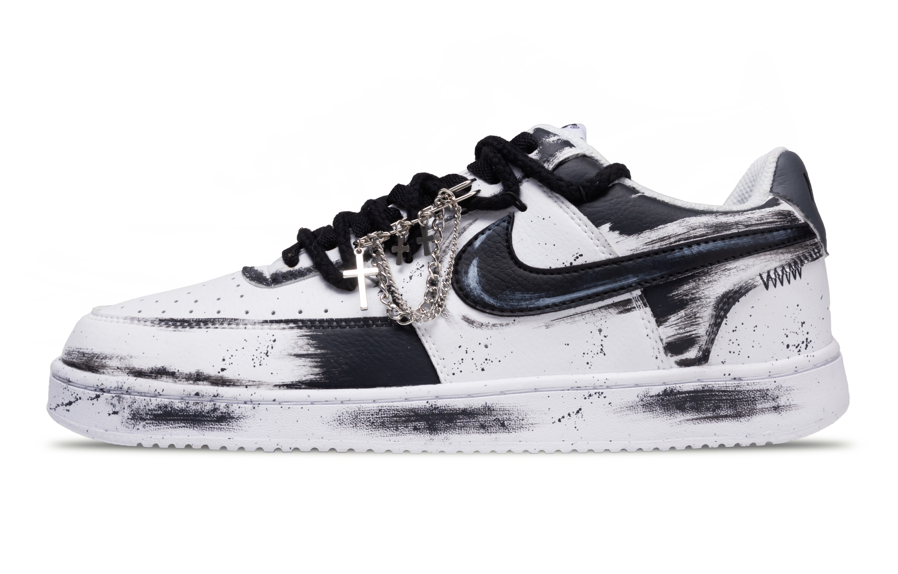 Nike Court Vision 1 Low Top Skateboard Shoes Unisex Black купить в интернет-магазине Yoocart с быстрой доставкой по России.