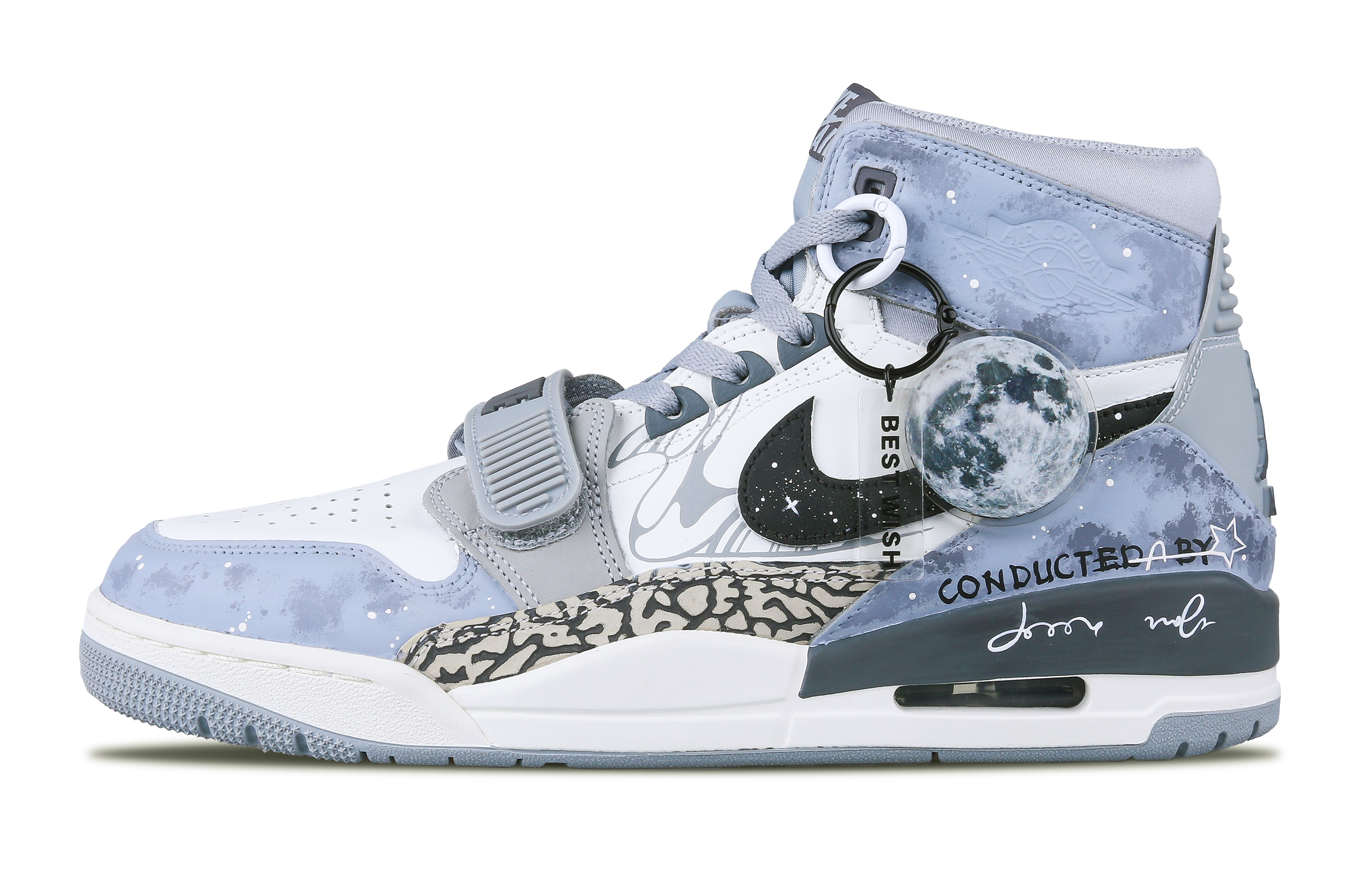 Jordan Legacy 312 High Top Vintage Basketball Shoes Men's Tranquil Gray купить в интернет-магазине Yoocart с быстрой доставкой по России.