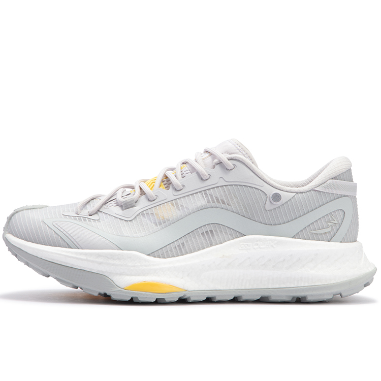 361° Cushioning Anti-Slip And Wear-Resistant Low-Top Running Shoes Men's Light Gray
