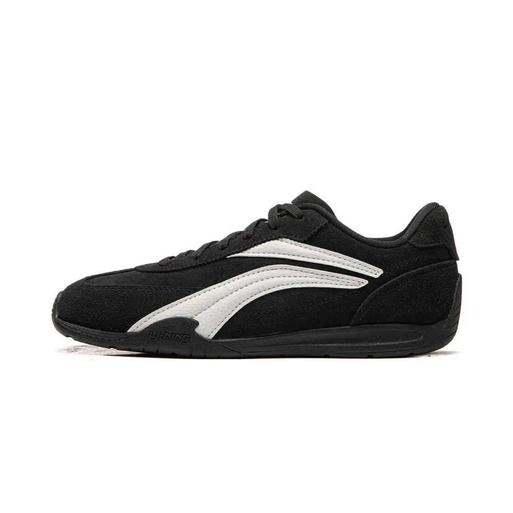 LiNing Film TURBO Abrasion Resistant Lightweight Slip Resistant Low top Casual Shoes Women's Black Gray